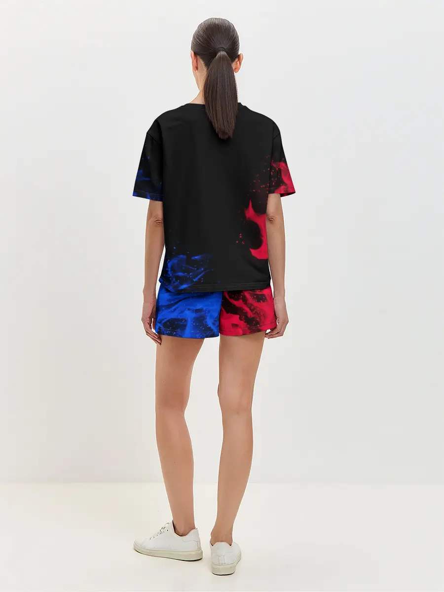 Женская пижама с шортами / ЛИОНЕЛЬ МЕССИ / ОГОНЬ / FIRE