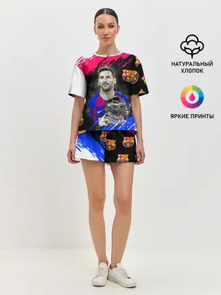 Женская пижама с шортами / ЛИОНЕЛЬ МЕССИ / БАРСЕЛОНА