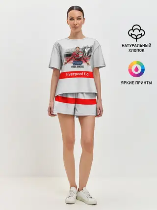 Женская пижама с шортами / Вирджил ван Дейк YNWA