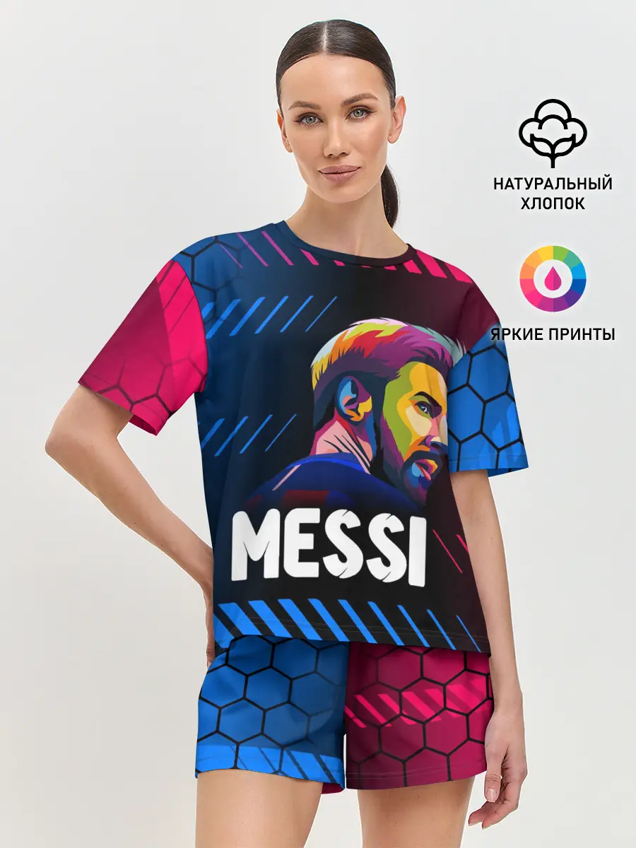 Женская пижама с шортами / ЛИОНЕЛЬ МЕССИ / BARCELONA