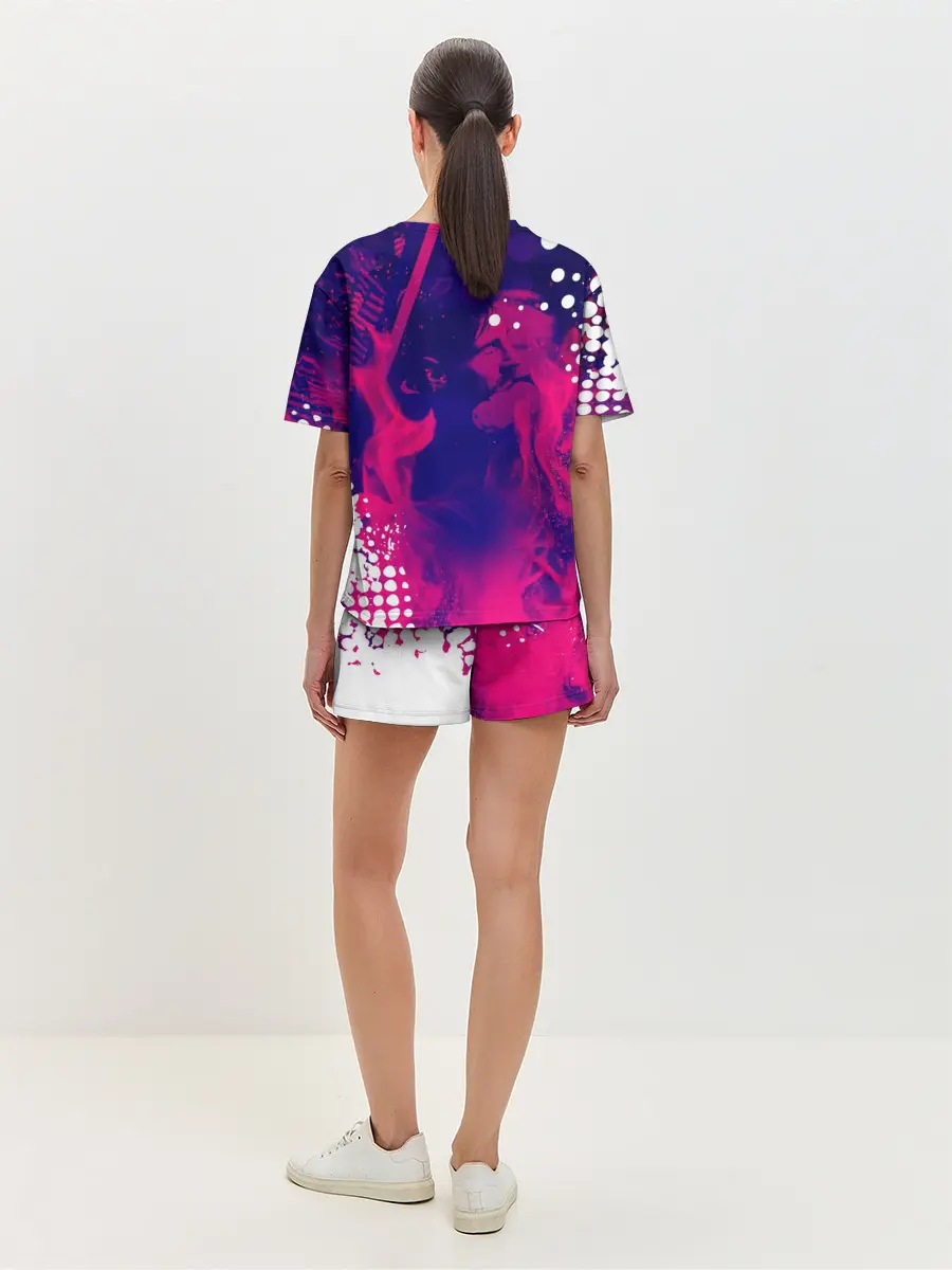 Женская пижама с шортами / ЛИОНЕЛЬ МЕССИ / FIRE / ОГОНЬ