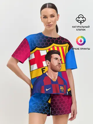 Женская пижама с шортами / ЛИОНЕЛЬ МЕССИ / BARCELONA