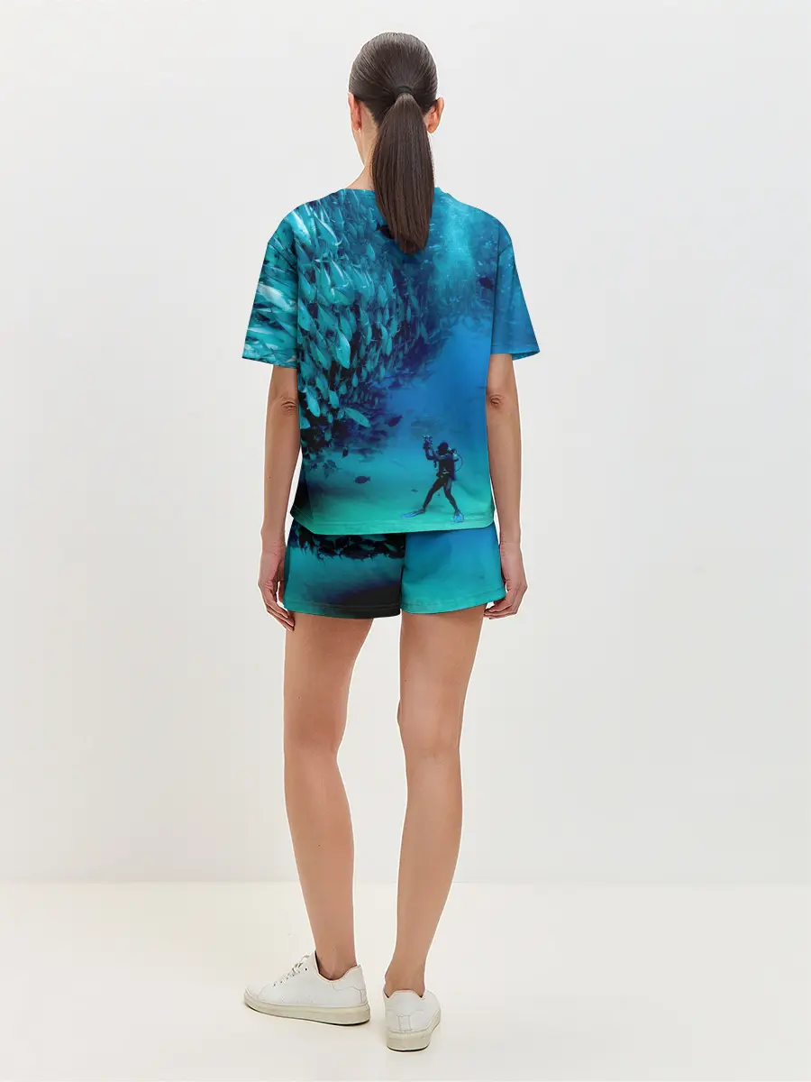 Женская пижама с шортами / Фото дайвинг