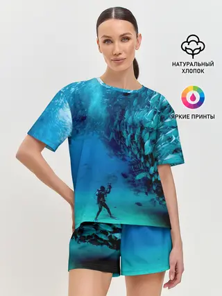 Женская пижама с шортами / Фото дайвинг