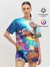 Женская пижама с шортами / Морские черепахи