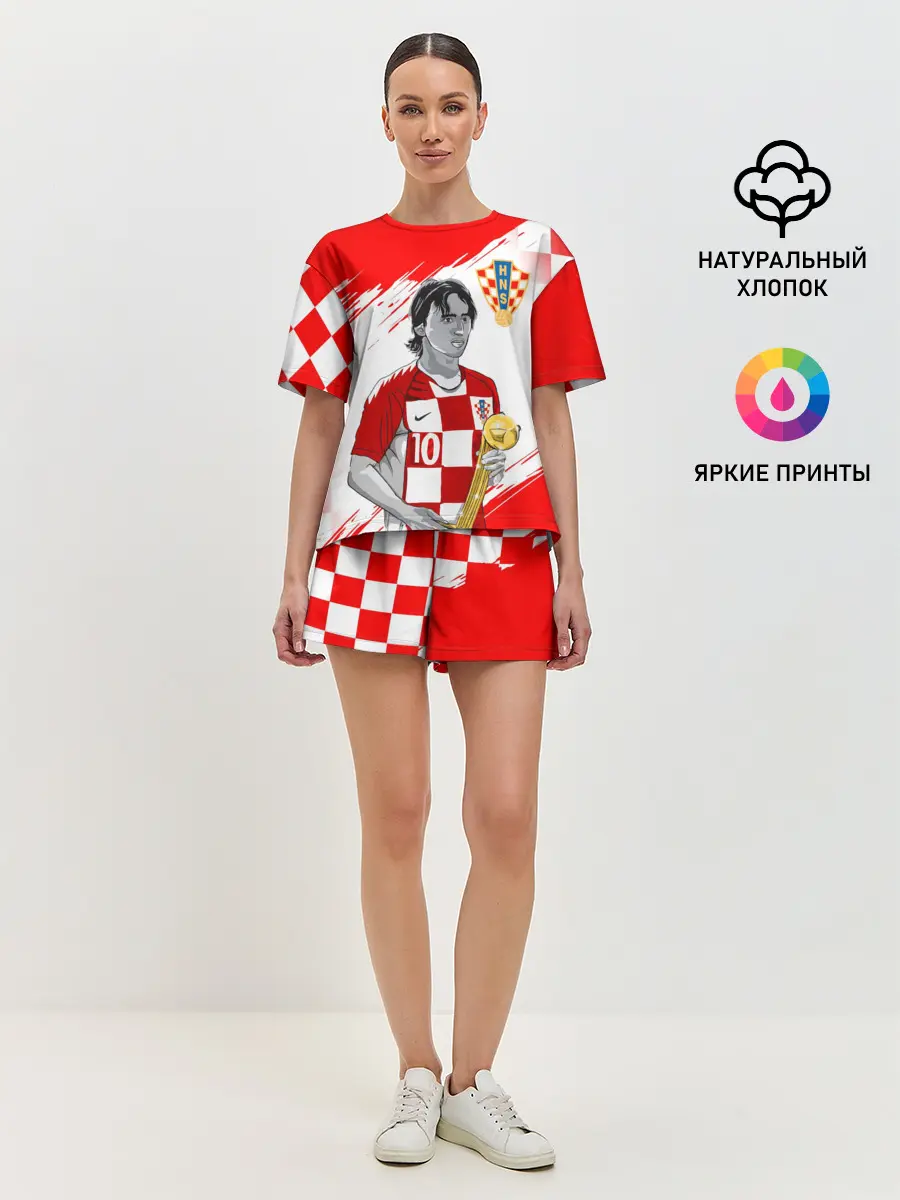 Женская пижама с шортами / ЛУКА МОДРИЧ / LUKA MODRIC