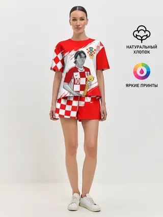 Женская пижама с шортами / ЛУКА МОДРИЧ / LUKA MODRIC