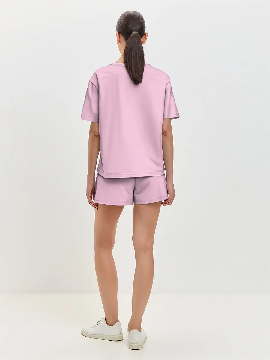 Женская пижама с шортами / котик штош