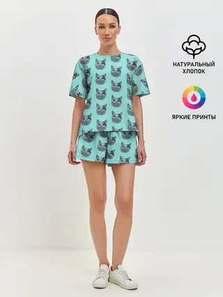 Женская пижама с шортами / ШТОШ