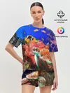 Женская пижама с шортами / Морская черепаха