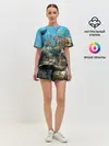 Женская пижама с шортами / Коралловые рыбки