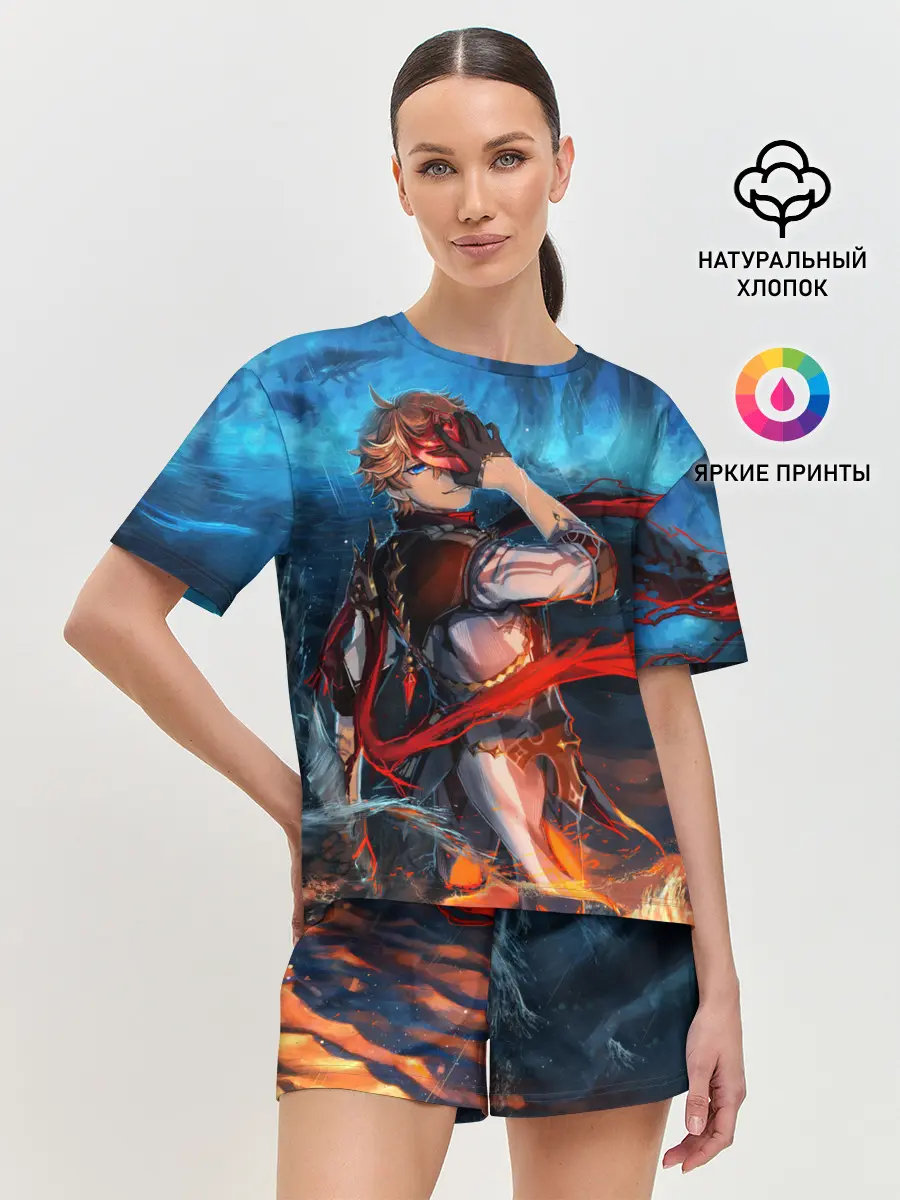 Женская пижама с шортами / Tartaglia art