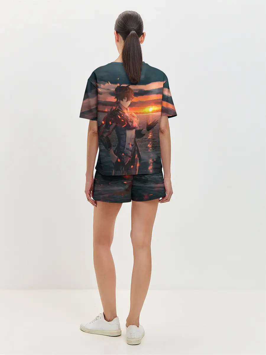 Женская пижама с шортами / Tartaglia art