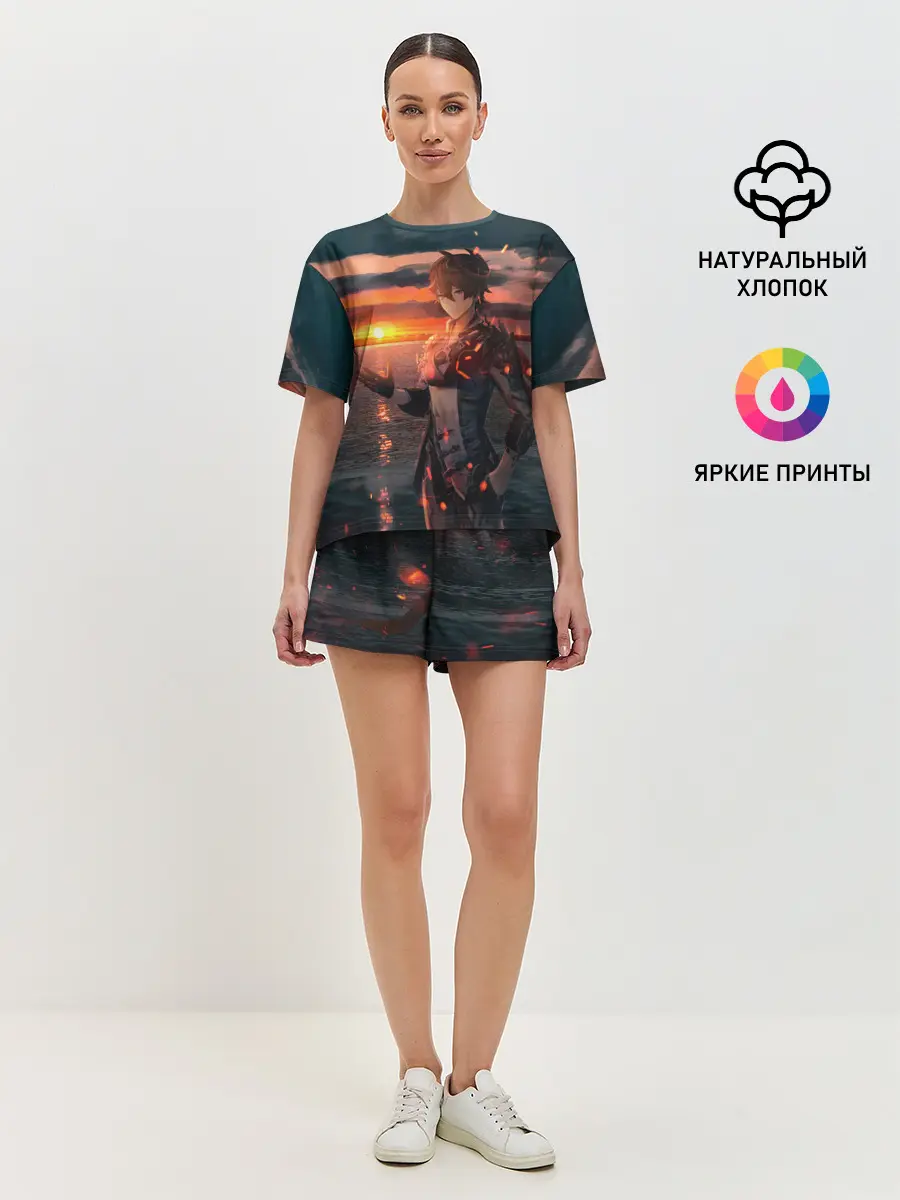 Женская пижама с шортами / Tartaglia art