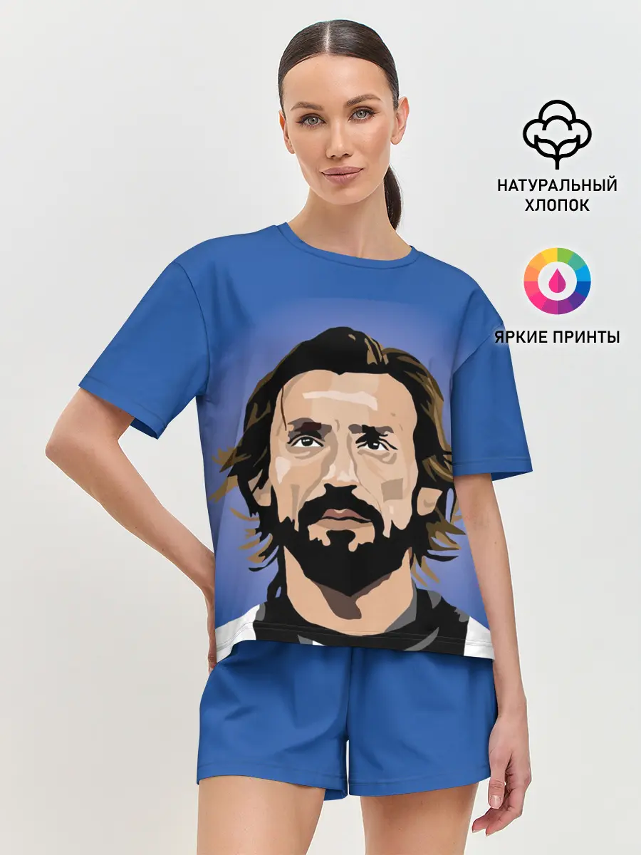 Женская пижама с шортами / Андреа Пирло