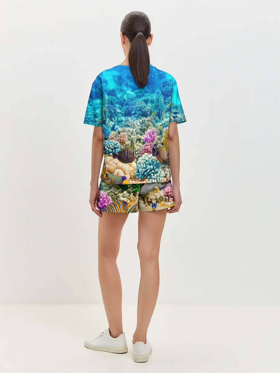 Женская пижама с шортами / Риф