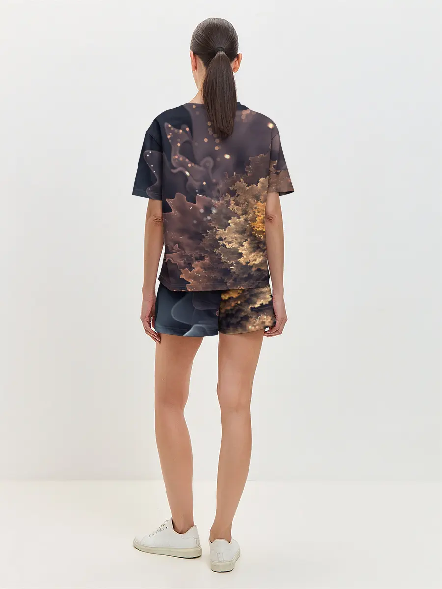 Женская пижама с шортами / КосмиЧеский Цветок