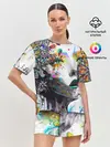 Женская пижама с шортами / Абстрактная