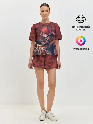 Женская пижама с шортами / Diluc - Genshin Impact