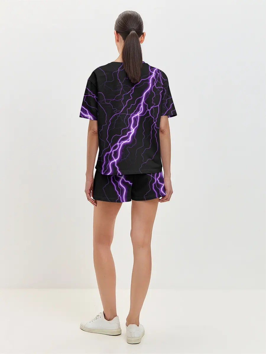 Женская пижама с шортами / Keqing Genshin Impact / Молния