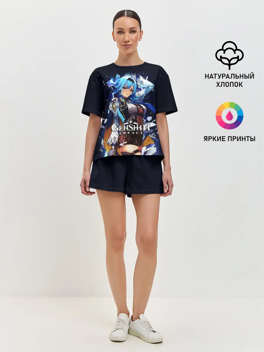 Женская пижама с шортами / Eula / Genshin Impact