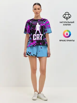 Женская пижама с шортами / Криштиану Роналду