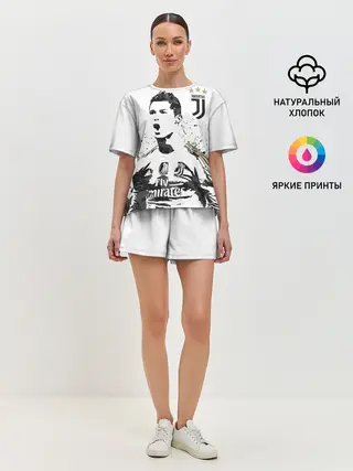 Женская пижама с шортами / Криштиану Роналду