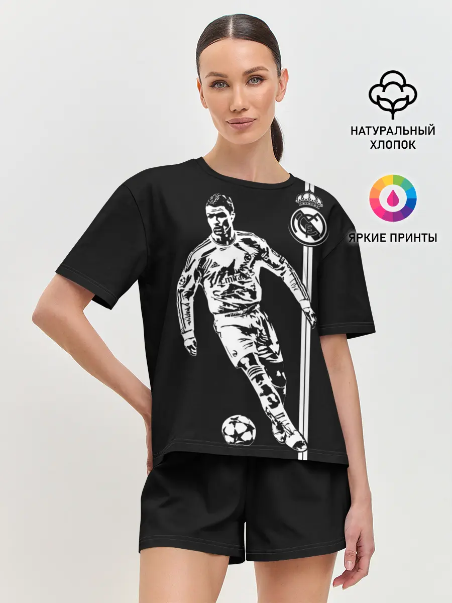 Женская пижама с шортами / Криштиану Роналду