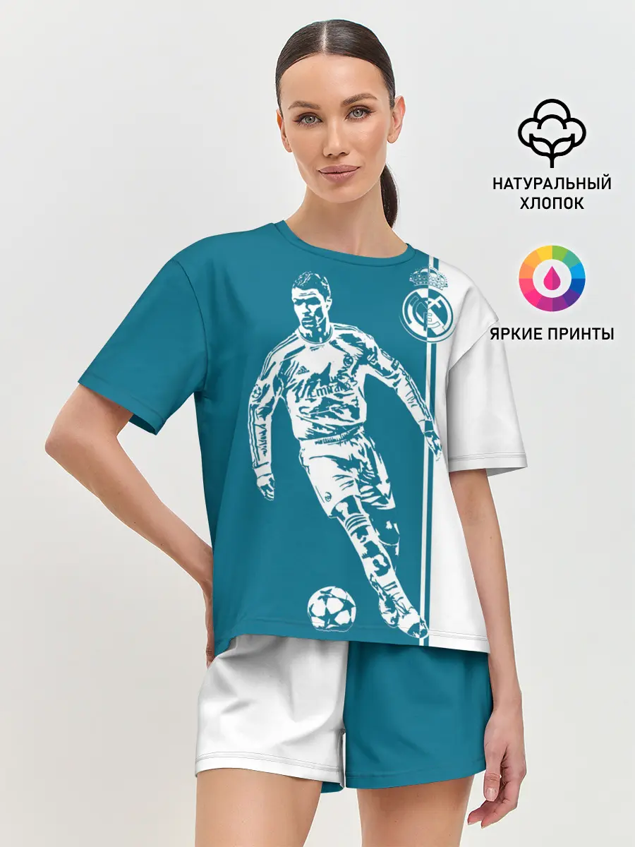 Женская пижама с шортами / Криштиану Роналду