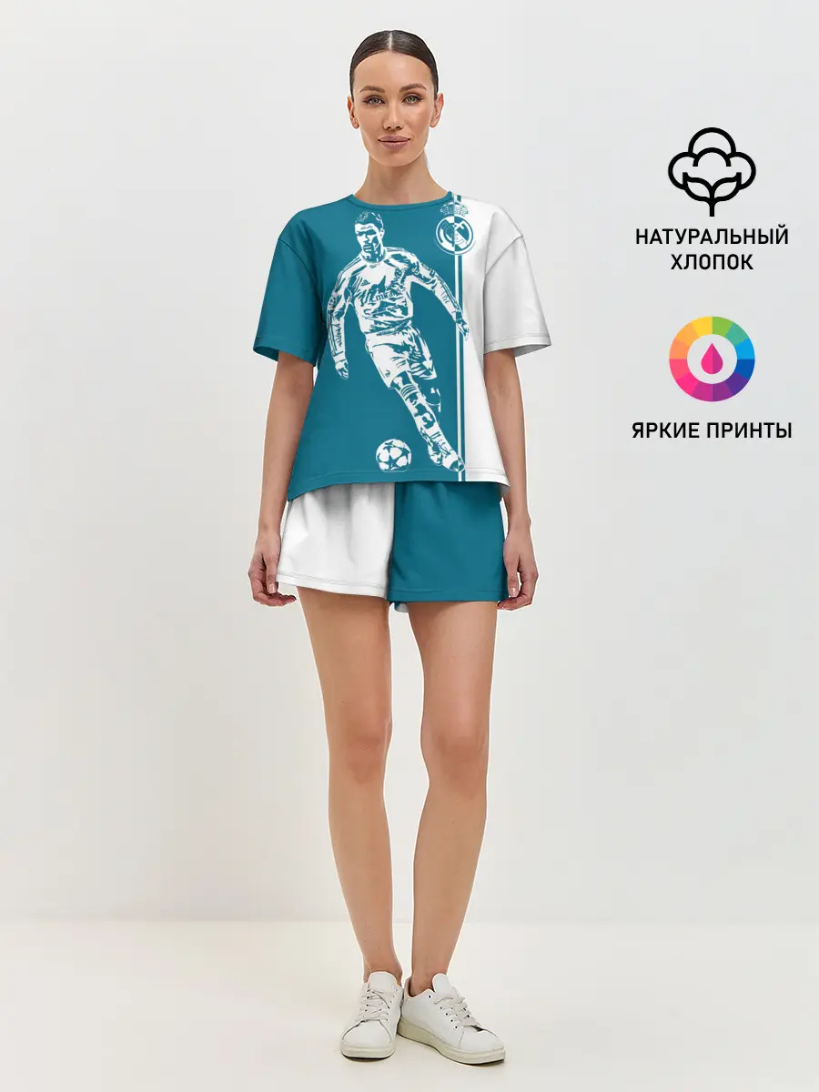 Женская пижама с шортами / Криштиану Роналду