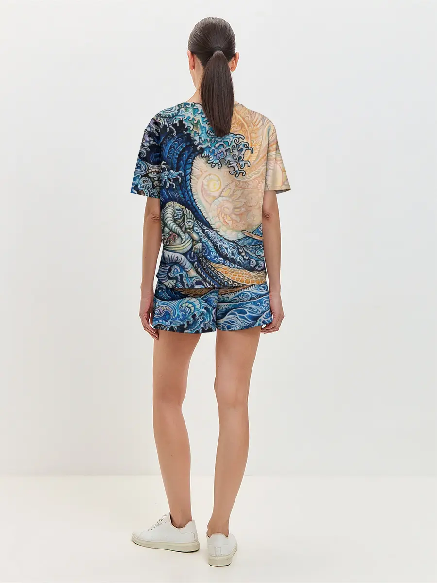Женская пижама с шортами / Indian Ocean psychedelics