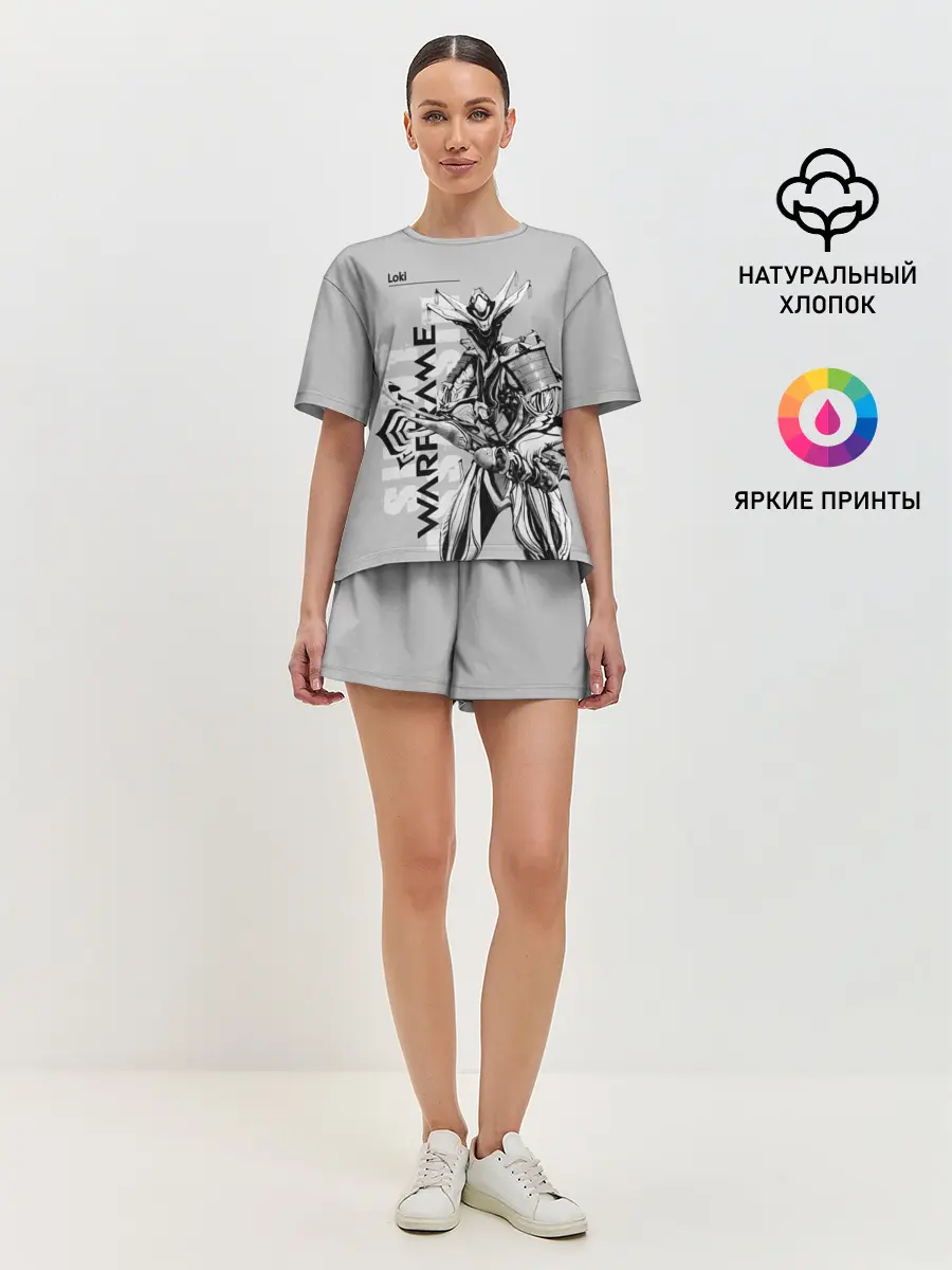 Женская пижама с шортами / loki