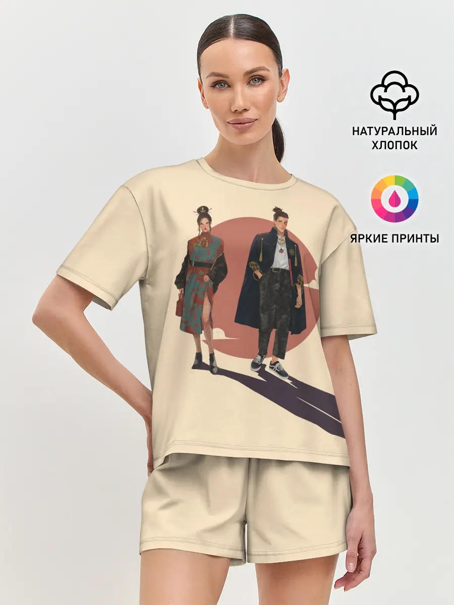 Женская пижама с шортами / Катара и Сокка