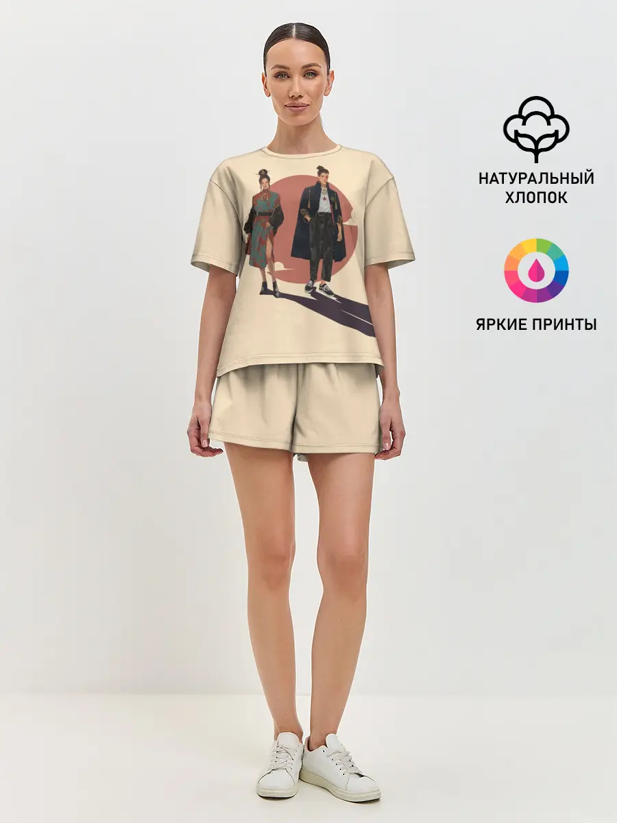 Женская пижама с шортами / Катара и Сокка