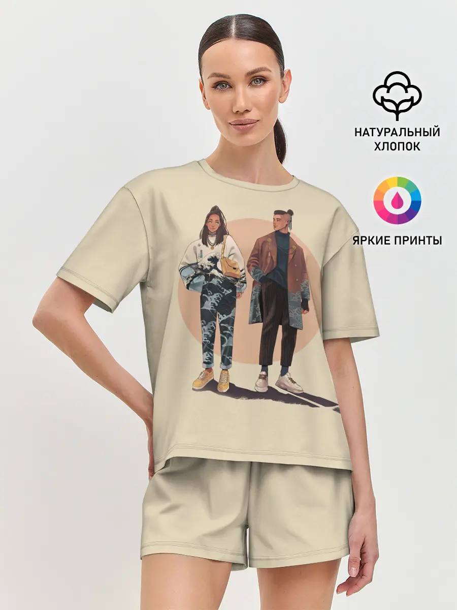 Женская пижама с шортами / Катара и Сокка