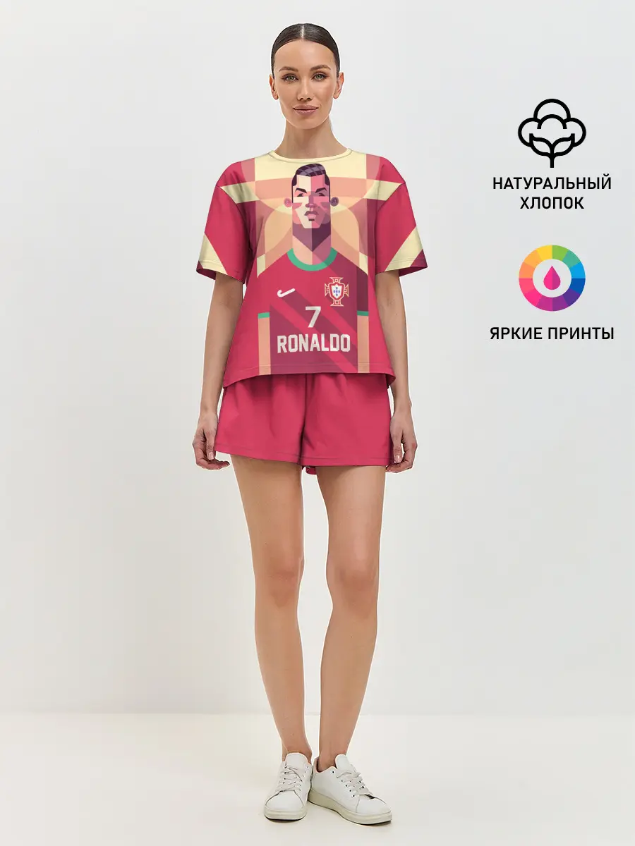 Женская пижама с шортами / Криштиану Роналду