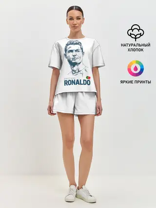 Женская пижама с шортами / Криштиану Роналду