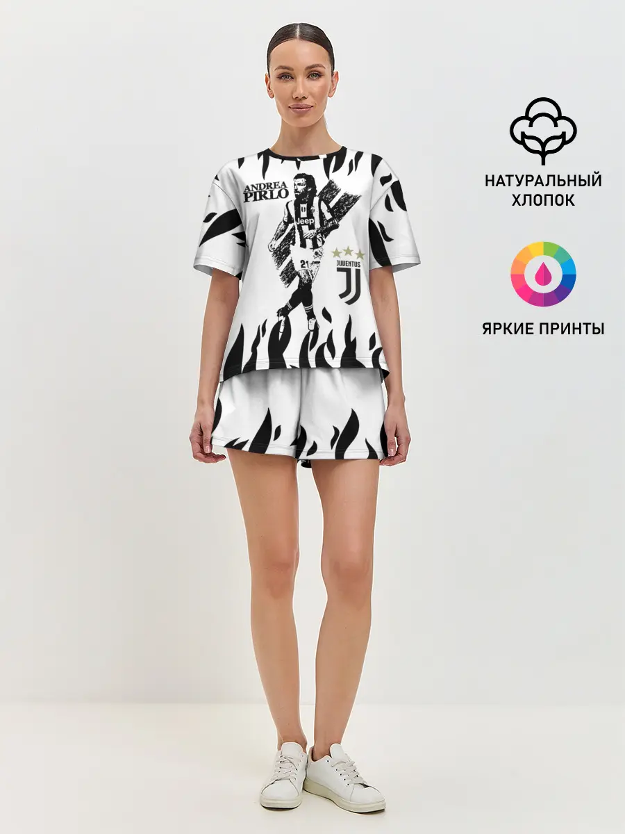 Женская пижама с шортами / Андреа Пирло/Andrea Pirlo