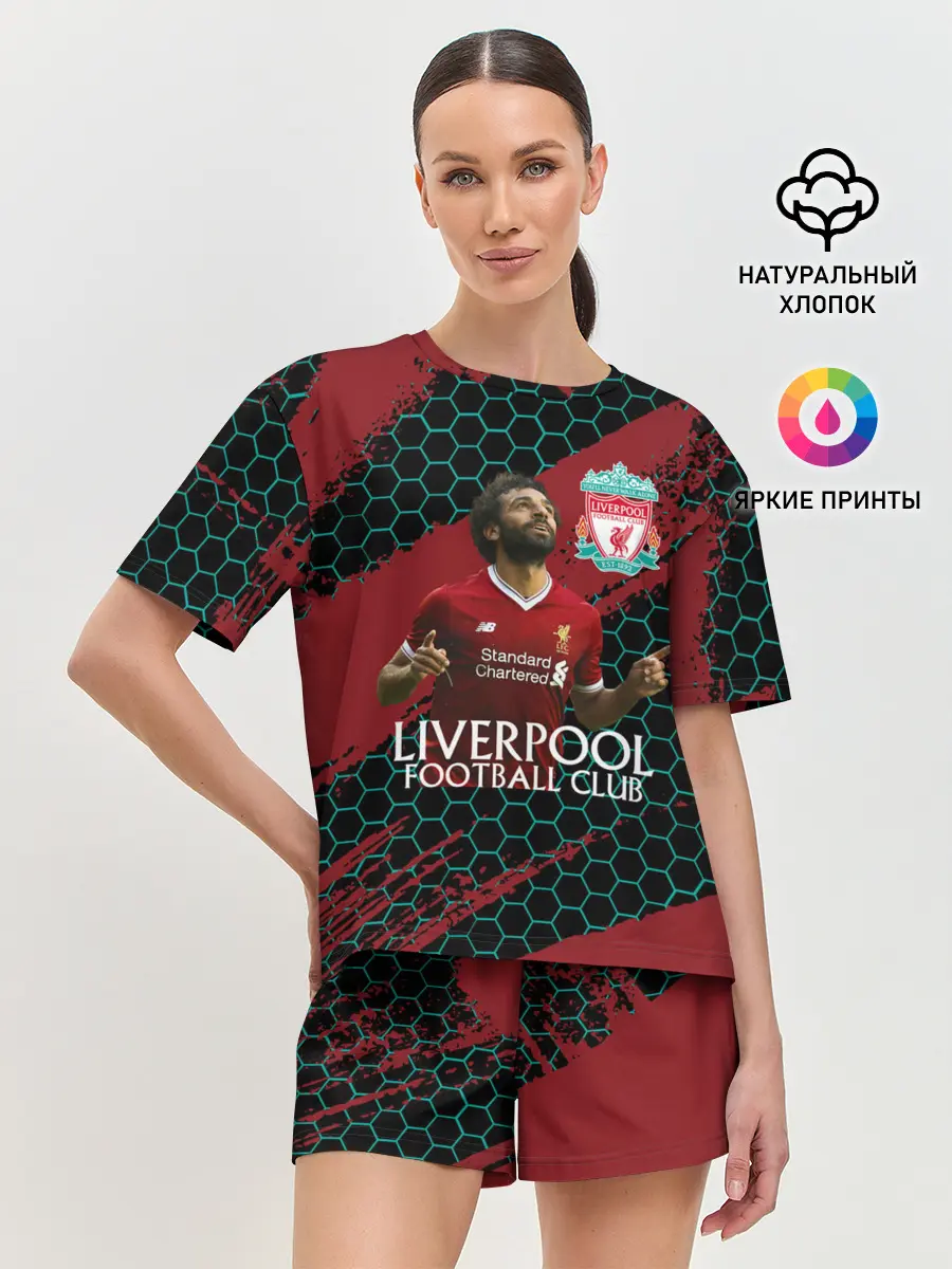 Женская пижама с шортами / Liverpool: Мохамед Салах.