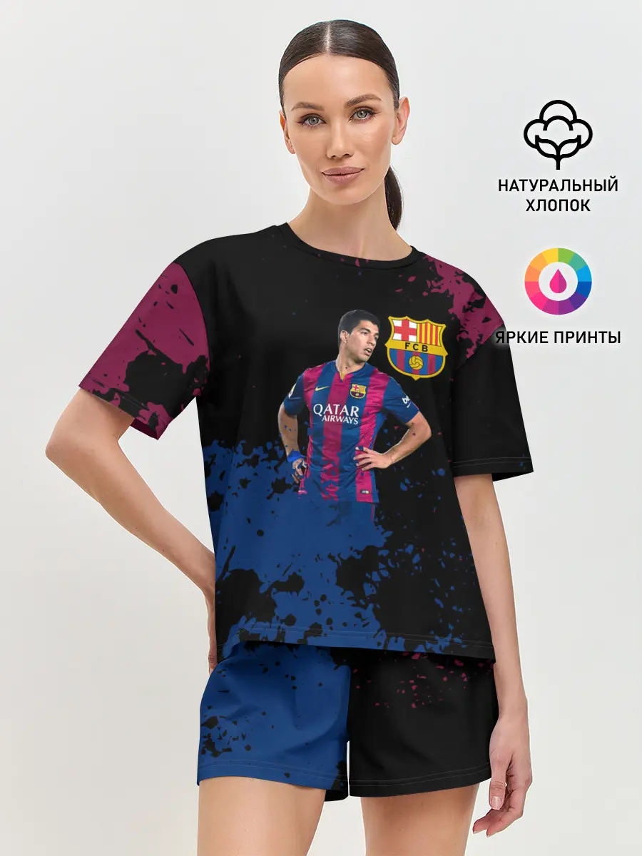 Женская пижама с шортами / Barcelona: Луис Суарес.