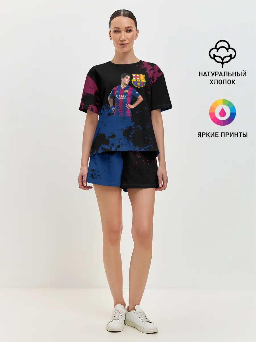 Женская пижама с шортами / Barcelona: Луис Суарес.