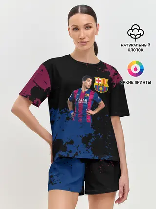 Женская пижама с шортами / Barcelona: Луис Суарес.
