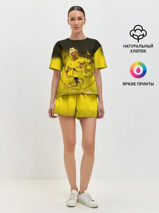 Женская пижама с шортами / ЭРЛИНГ ХОЛАНД / ERLING HAALAND