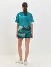 Женская пижама с шортами / Медуза и черепаха