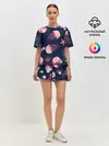 Женская пижама с шортами / розовые медузы