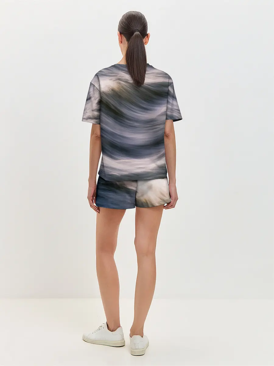 Женская пижама с шортами / Море волнуется