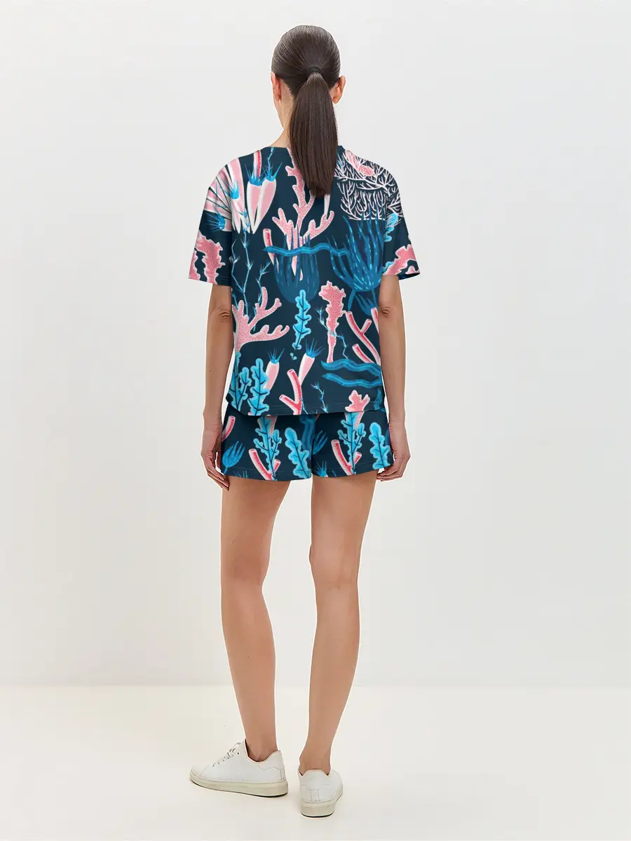 Женская пижама с шортами / Подводный мир
