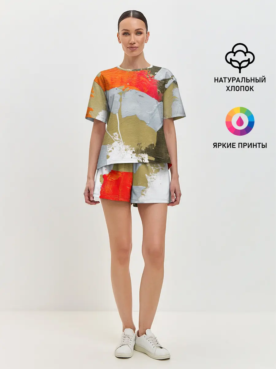 Женская пижама с шортами / Art Abstraction