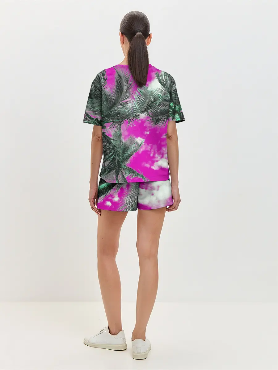 Женская пижама с шортами / Palms Glitch