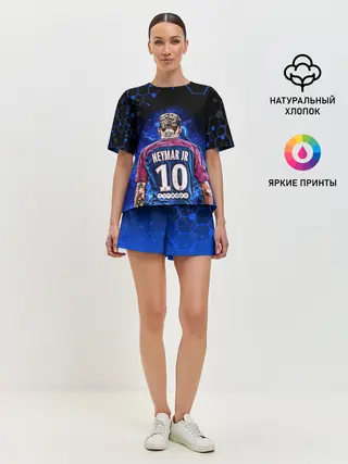 Женская пижама с шортами / НЕЙМАР / NEYMAR JR / НЕОН
